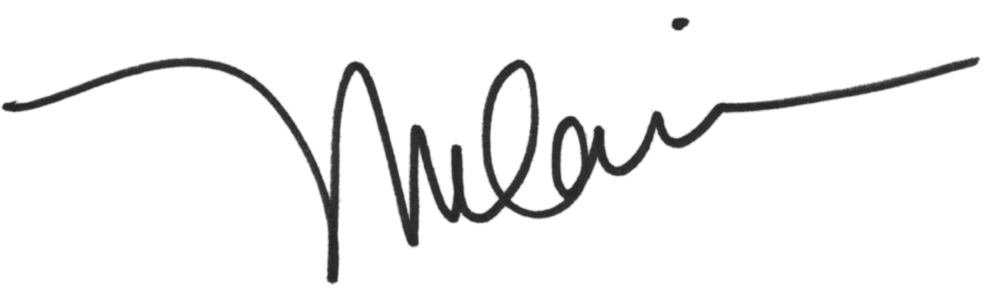 A black ink cursive signature is written on a transparent background.